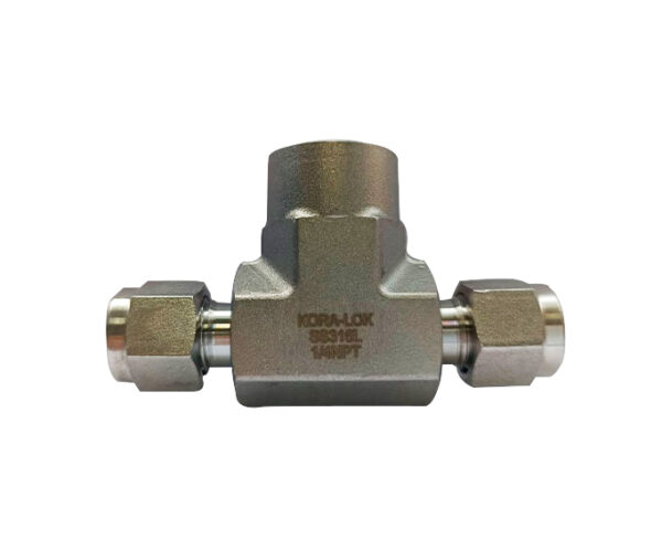 Conector Tee 1/4 OD x 1/4 NPTH